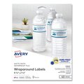 Avery Dennison Wrap Labels, 40 PK, White, PK40 72782